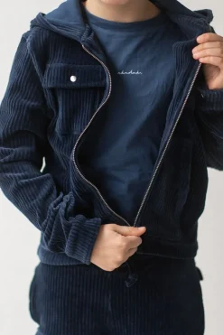 DAMES Studio Poespas Snøpskes | Snøpskes^Cardigan rib | Cool indigo |