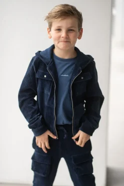 DAMES Studio Poespas Snøpskes | Snøpskes^Cardigan rib | Cool indigo |