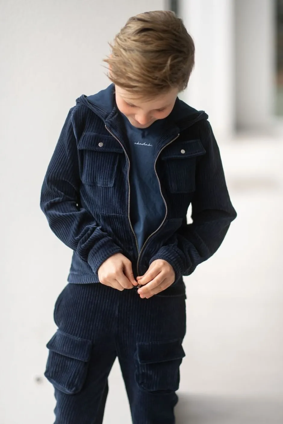 DAMES Studio Poespas Snøpskes | Snøpskes^Cardigan rib | Cool indigo |