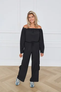 DAMES Refined Department Co-ords | Broeken^Cargo pants Nevada | Black |