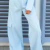 DAMES Refined Department Co-ords | Broeken^Cargo pants Nevada | Light blue |