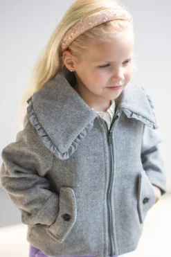 Baje Studio Jassen & Jacks^Collar jacket Rose | Grey dark melange |