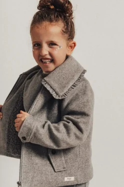 Baje Studio Jassen & Jacks^Collar jacket Rose | Grey dark melange |
