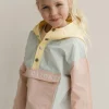Tinycottons Jassen & Jacks^Color block jacket | Pastel blue/mellow yellow |