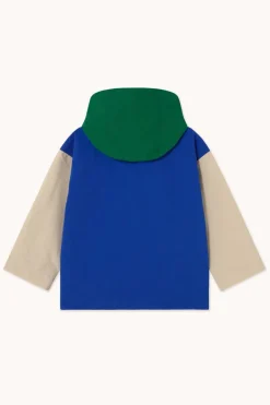 Tinycottons Jassen^Color block jacket | Ultramarine/dark emerald |