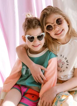 Tinycottons Truien & Vesten | Truien & Vesten^Color block sweatshirt | Emerald |