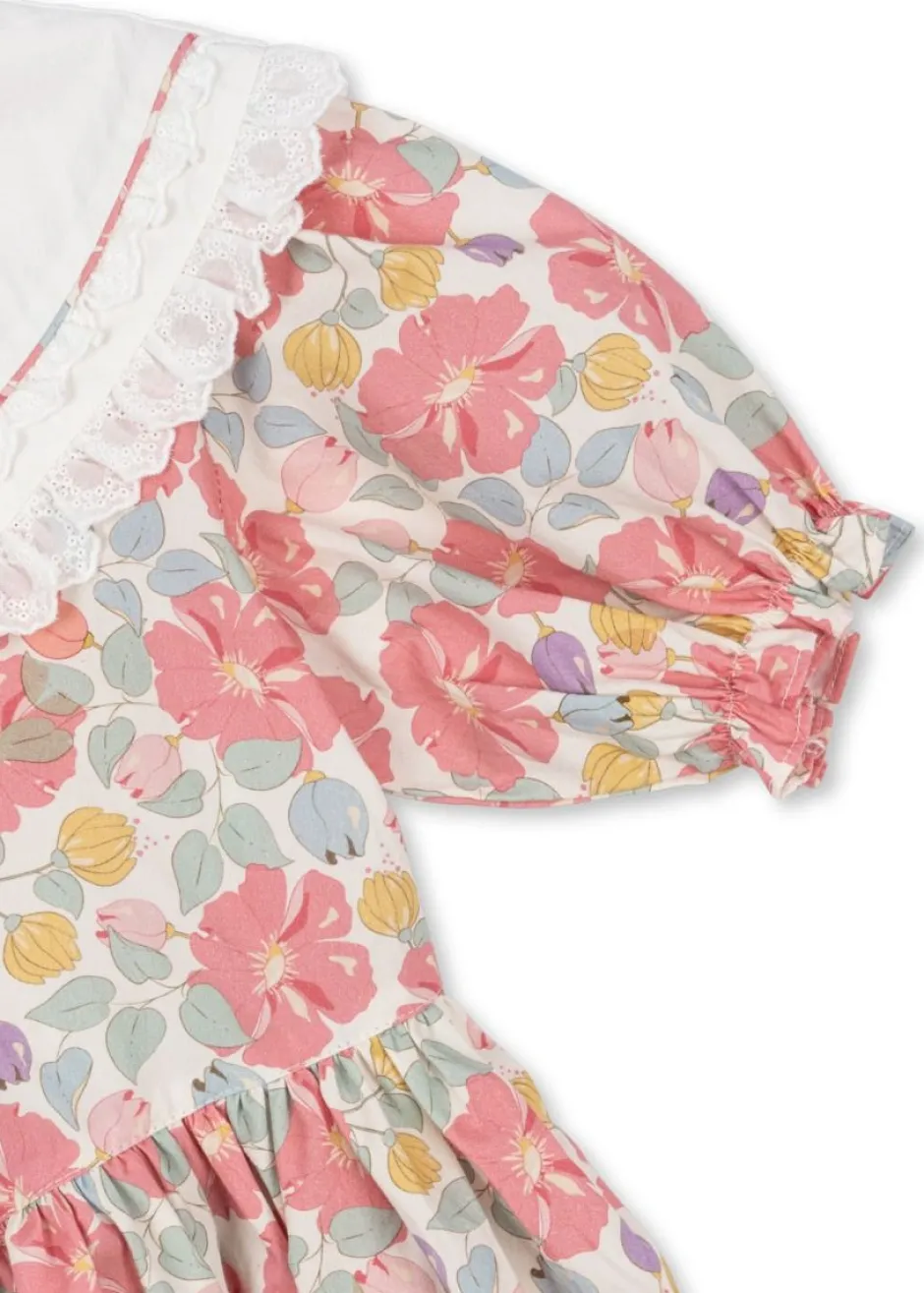 DAMES Konges Slojd Jurken & Salopettes | Jurken^Dress coeur collar gots | Fleur anglaise |