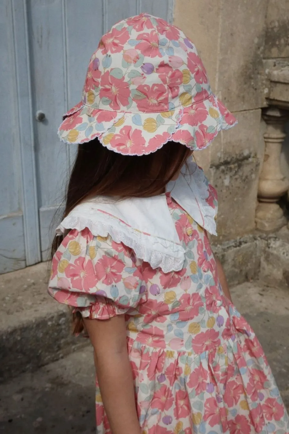 DAMES Konges Slojd Jurken & Salopettes | Jurken^Dress coeur collar gots | Fleur anglaise |