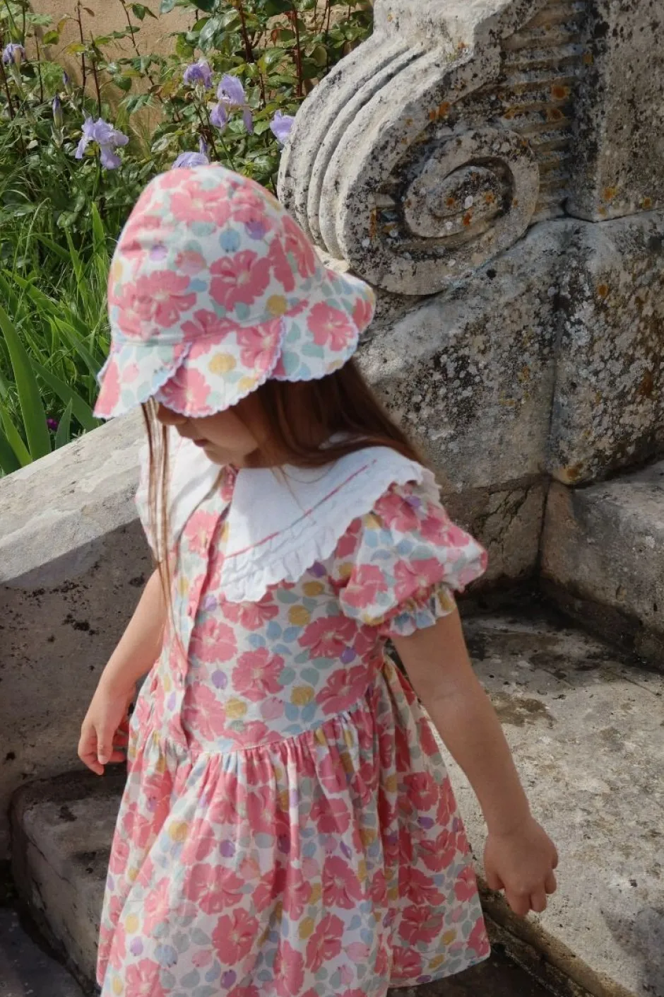 DAMES Konges Slojd Jurken & Salopettes | Jurken^Dress coeur collar gots | Fleur anglaise |