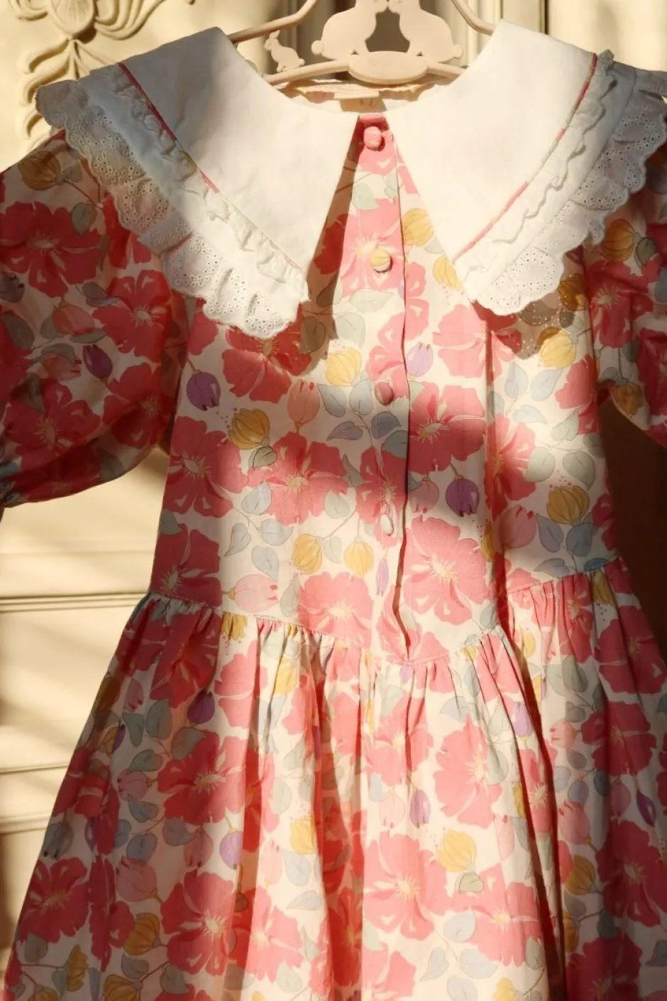 DAMES Konges Slojd Jurken & Salopettes | Jurken^Dress coeur collar gots | Fleur anglaise |