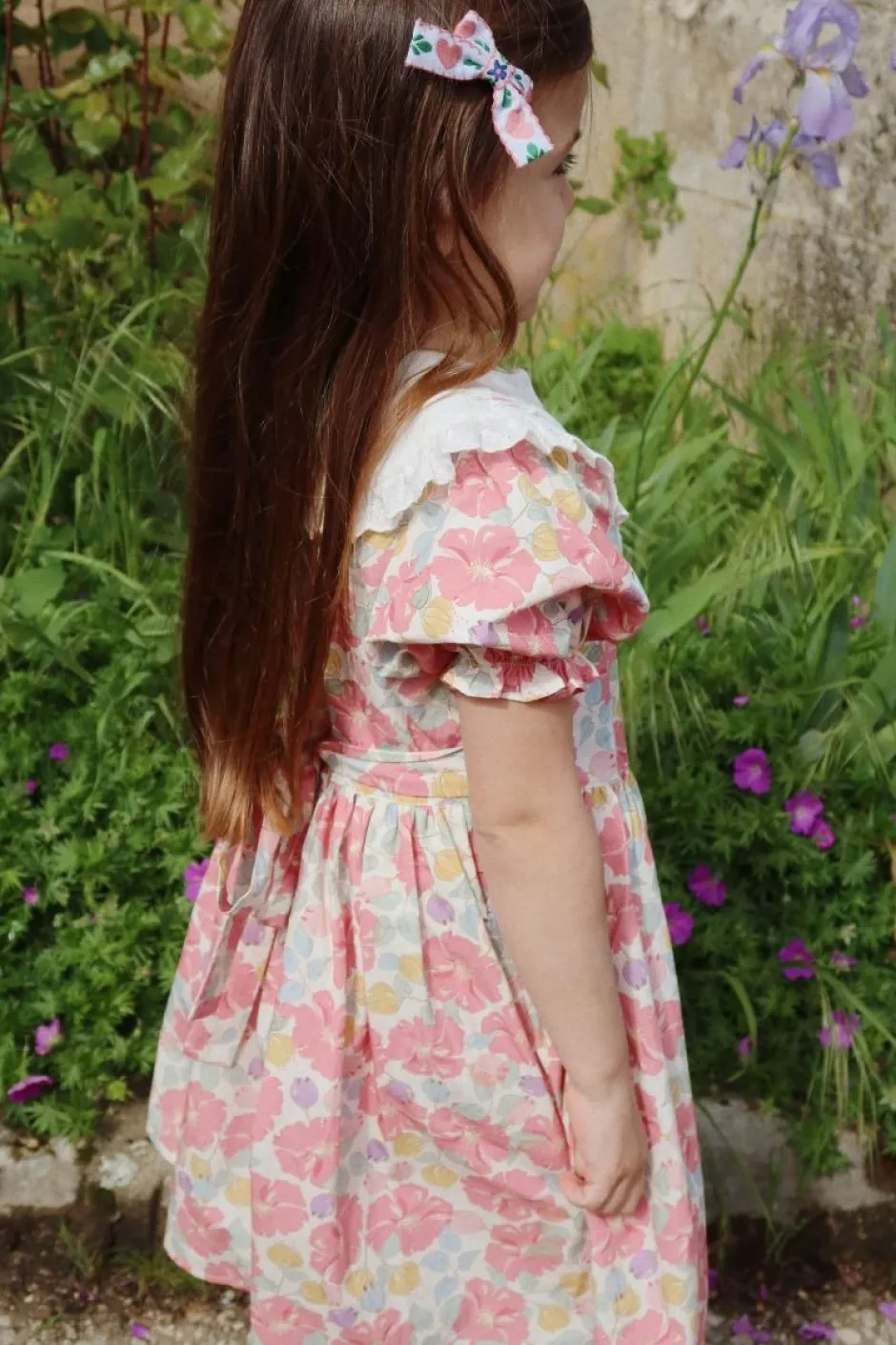 DAMES Konges Slojd Jurken & Salopettes | Jurken^Dress coeur collar gots | Fleur anglaise |