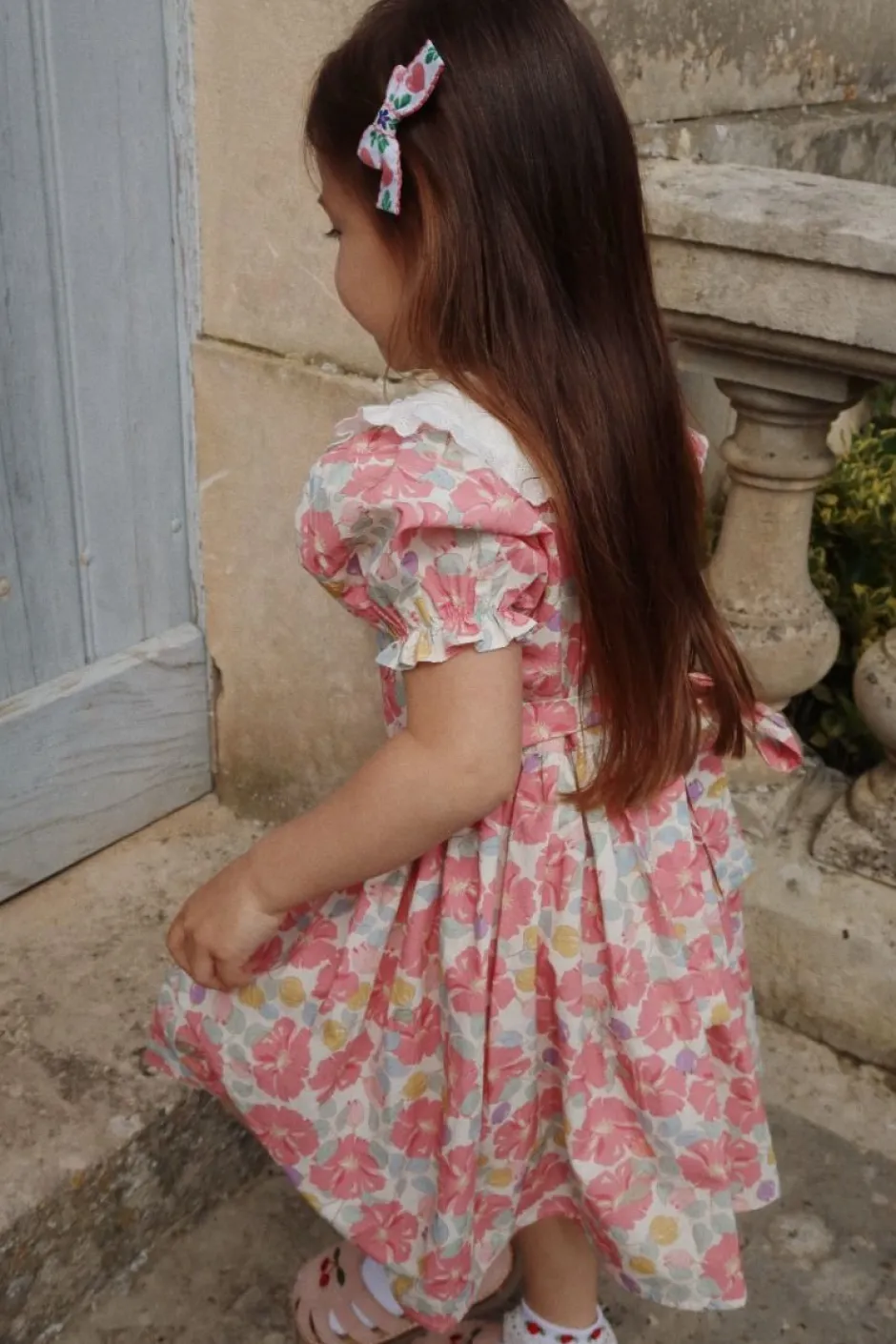 DAMES Konges Slojd Jurken & Salopettes | Jurken^Dress coeur collar gots | Fleur anglaise |