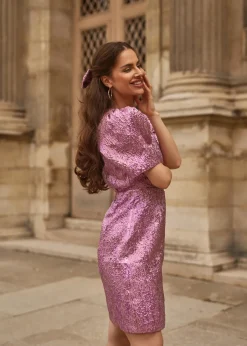 DAMES Freebird Jurken^Dress Daantje | Pink |