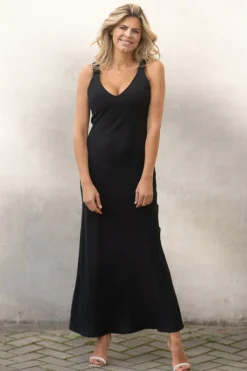 DAMES Freebird Jurken^Dress Diana maxi | Black |