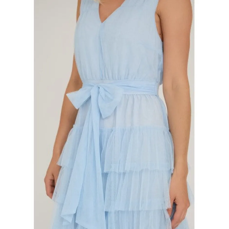 DAMES A-view Jurken^Dress Miranda | Light blue |