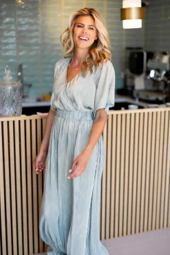 DAMES Studio Poespas Jurken | Snøpskes^Dress Plissé | Sparkling mojito |