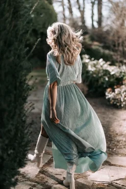 DAMES Studio Poespas Jurken | Snøpskes^Dress Plissé | Sparkling mojito |