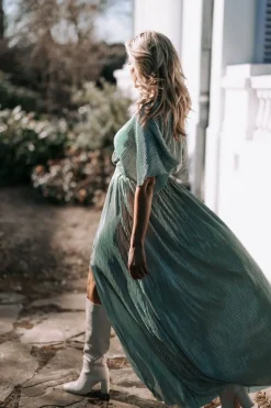 DAMES Studio Poespas Jurken | Snøpskes^Dress Plissé | Sparkling mojito |