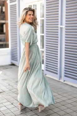 DAMES Studio Poespas Jurken | Snøpskes^Dress Plissé | Sparkling mojito |