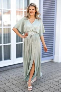 DAMES Studio Poespas Jurken | Snøpskes^Dress Plissé | Sparkling mojito |