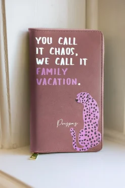 DAMES Poespas Overige Accessoires | Snøpskes^Family paspoort | Burgundy leopard | Studio