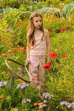 DAMES Sproet u0026 Sprout Broeken & Leggings | Broeken^Flare denim pants daisies print | Summer sorbet | Sproet & Sprout