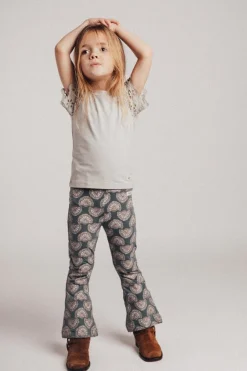 DAMES Baje Studio Broeken & Leggings | Broeken^Flare legging Luzia | Blue steel |