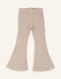 DAMES Navy Natural Broeken & Leggings | Broeken^Flared broek | Rib crème |