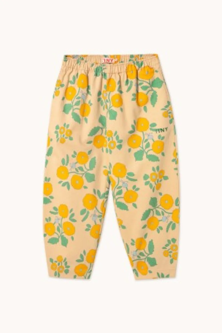 DAMES Tinycottons Broeken & Leggings | Broeken^Flowers pants | Dark vanilla |