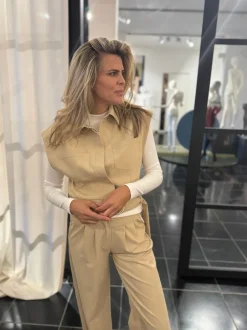 DAMES Harper u0026 Yve Co-ords | Blazers & Gilets^Gilet Katie | Beige | Harper & Yve