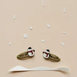 Rockahula Haaraccessoires^Haarknipjes snowman glitter | 2 stuks |