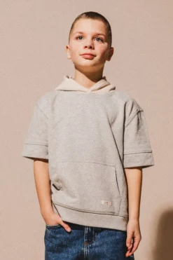 Labo de Colores Truien & Vesten | Truien & Vesten^Hoodie Paz | Grey melee light |