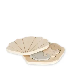 Konges Slojd Puzzels | Houten Speelgoed^Houten puzzel zeedieren | Multi |