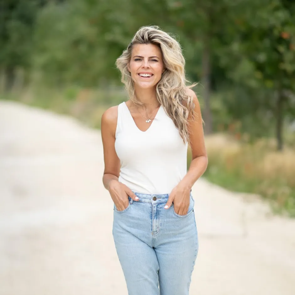 DAMES Nukus Tops^4-in-1 Top Jolie | Wit/zand |