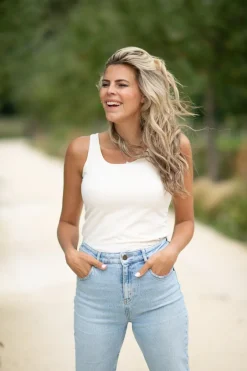 DAMES Nukus Tops^4-in-1 Top Jolie | Wit/zand |