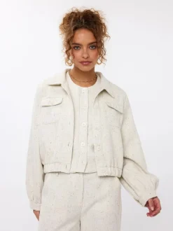 DAMES Ydence Co-ords | Jacks & Jassen^Jacket Jinte | Ecru |