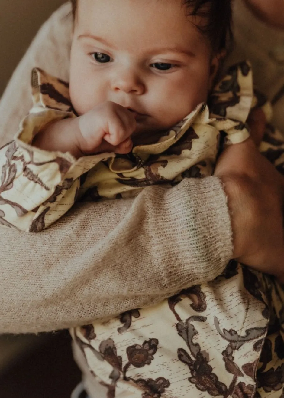 Baje Studio Boxpakjes^Jersey boxpakje Linny | Creme all over print |