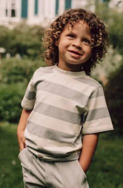 Baje Studio Shirts^Jersey tee Covas | Vanilla striped |