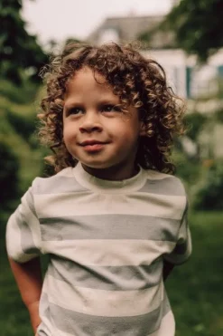 Baje Studio Shirts^Jersey tee Covas | Vanilla striped |