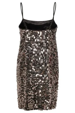 DAMES Poespas Jurken^Jurk Quinn | Silver sequins | Gestuz