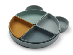 Poespas Kinderservies^Kinderbord met vakjes Arne | Liewood