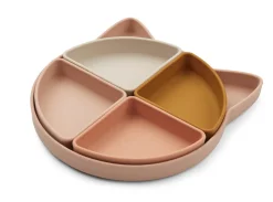 Poespas Kinderservies^Kinderbord met vakjes Arne | Liewood