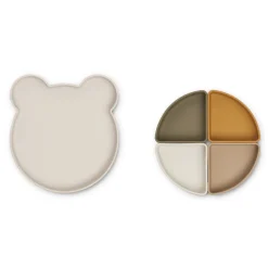 Poespas Kinderservies^Kinderbord met vakjes Arne | Liewood