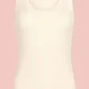 DAMES Ydence Basics | Tops^Knitted top Keely | Ecru |