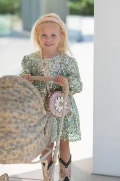 DAMES Konges Slojd Jurken & Salopettes | Jurken^Lila sequins dress | Green |