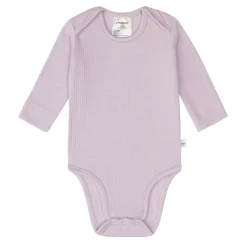 Lässig Rompers^Longsleeve body | Ribbed lavender |