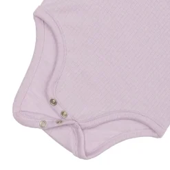 Lässig Rompers^Longsleeve body | Ribbed lavender |