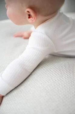 Lässig Rompers^Longsleeve body | Ribbed milky |