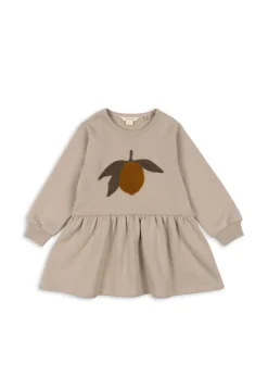 DAMES Konges Slojd Jurken & Salopettes | Jurken^Lou Terry Sweat Dress | Oxford Tan |