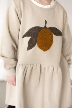 DAMES Konges Slojd Jurken & Salopettes | Jurken^Lou Terry Sweat Dress | Oxford Tan |